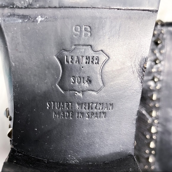 🍁Stuart Weitzman Vintage Snakeskin Studded Boots - Picture 11 of 15